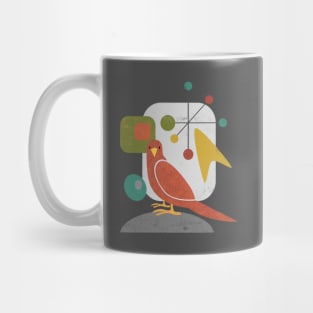 Mid Century Modern Bird Mug